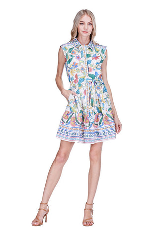 Festival Florals Shirt Dress