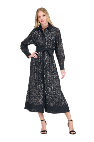 Black Rose Maxi Dress