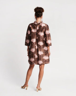 Diplomat Mini Dress- Olive/Multi