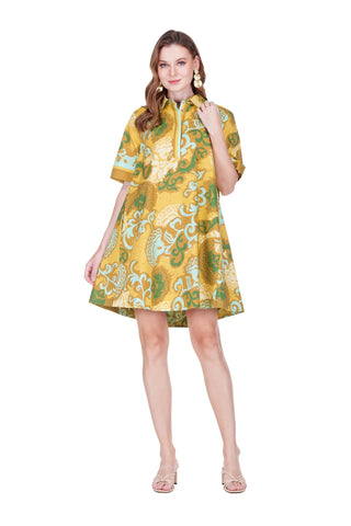 Saffron Scroll Dress