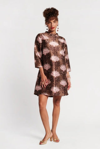 Diplomat Mini Dress- Olive/Multi