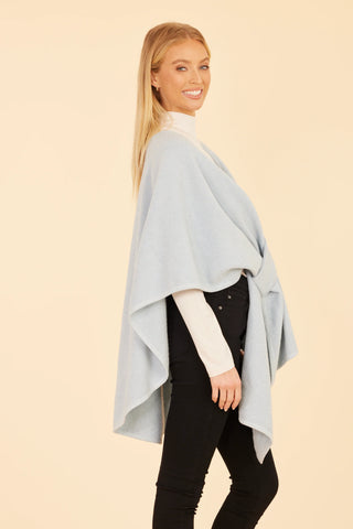 Knit Wrap - Sky Blue