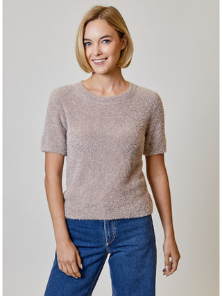 Metallic S/S Sweater