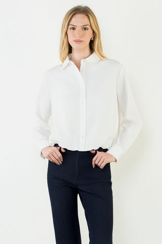 Tess Cinched Button Down