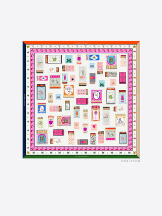 Silk Matchbook Scarf