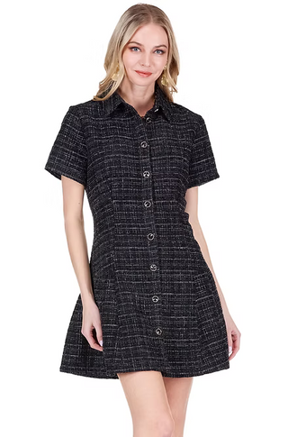 Pleated Hem Dress