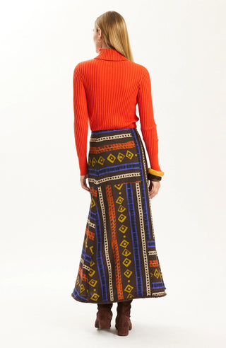 Val Rails Stripe Skirt