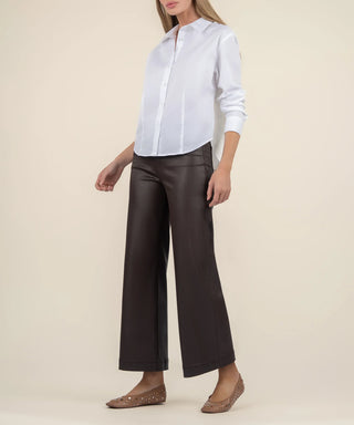 Meg High Rise Wide Hem- Chocolate