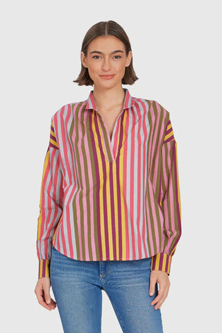 Jane Top- Kasbah Stripe