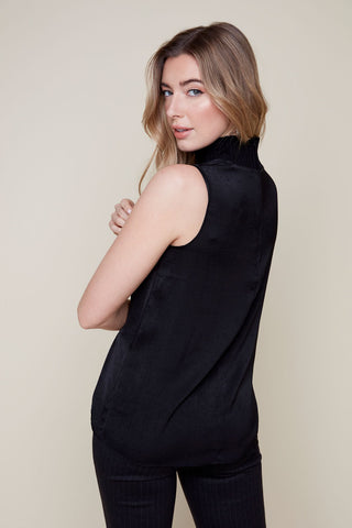 Sleeveless High Neck Blouse