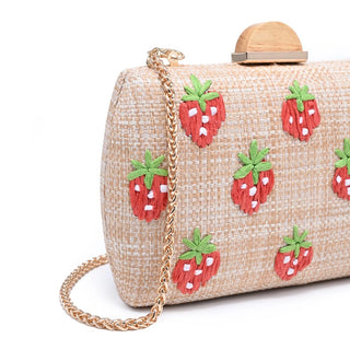 Pebbles Evening Bag- Strawberries