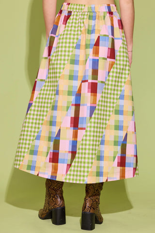 Danny Skirt- Diagonal Check