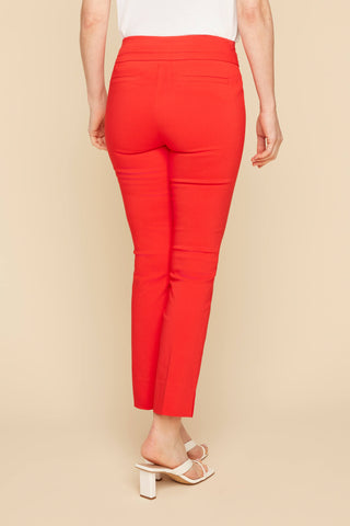 Pull On Ankle Pant - Scarlet