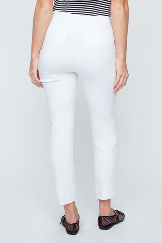 Pull On Ankle Pant- White