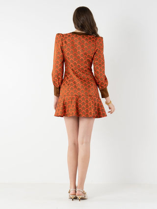 Jenny Dress - Tangerine Mod