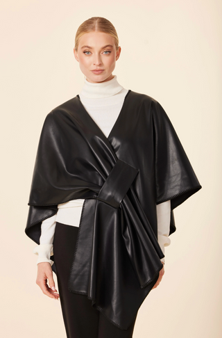 Vegan Leather  Wrap - Black