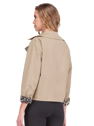 Cropped Trench Coat- Camel