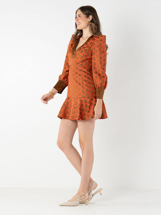 Jenny Dress - Tangerine Mod