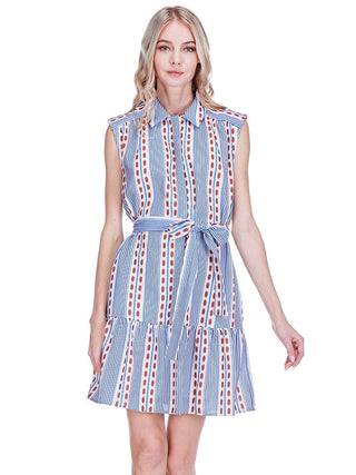 Colonial Stripe Shirt Dress