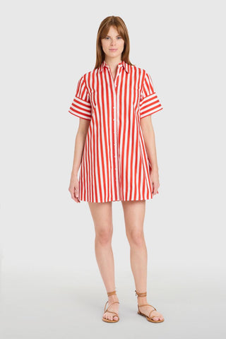 Dock Dress- Red Stripes