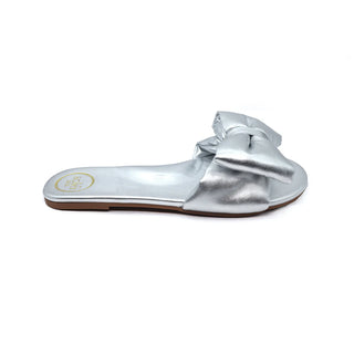 Rafie Bow Slide- Silver