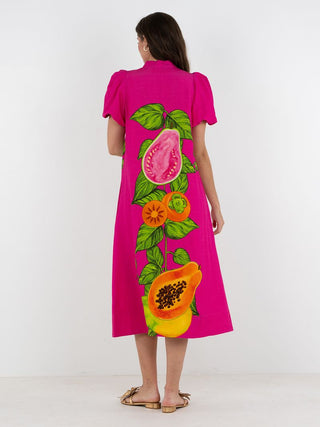 Hampton Dress- Papaya Vine