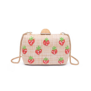 Pebbles Evening Bag- Strawberries