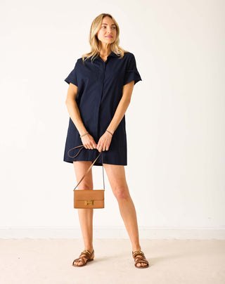 Sailor Wide Hem Shirt Dress