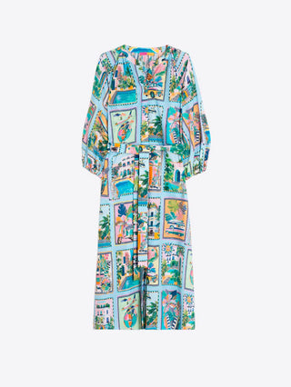 Tropical Scenes Print Dress